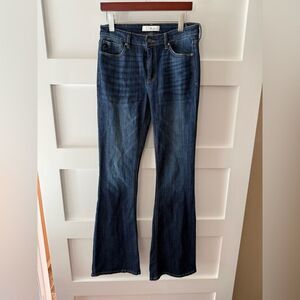 KanCan Dark Blue Flare Jeans size 9/28 long tall Style #KC6102LOH Cut# 40210